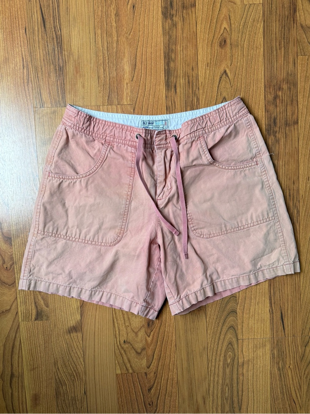 Old Navy Women's Dusty Pink Drawstring Patch-Pocket Shorts